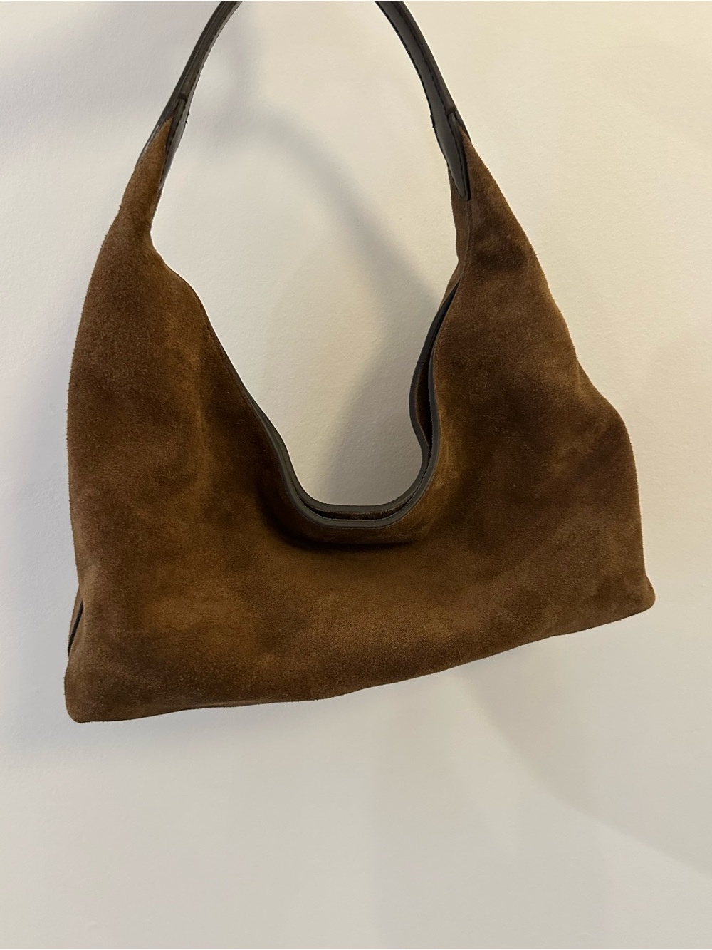 Madewell Mylie, soft grain, small shoulder bag, brown suede - Picture 3 of 12